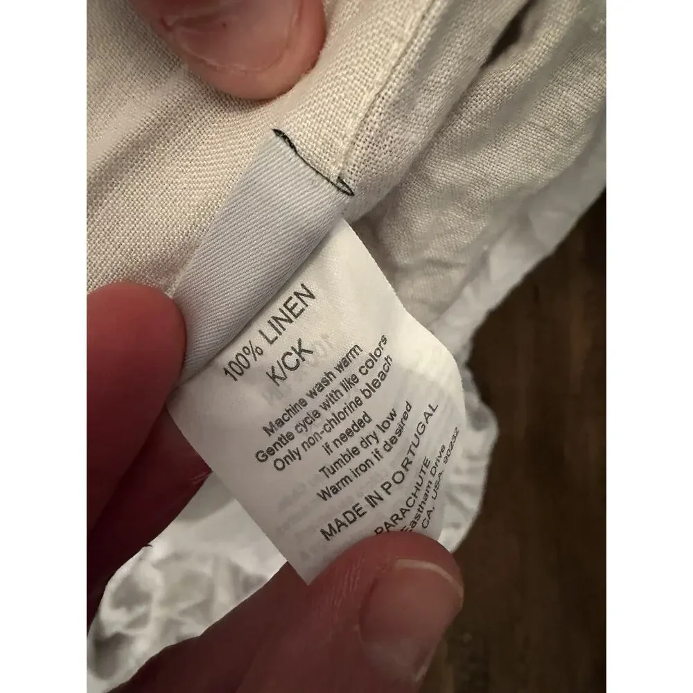 Parachute Linen Duvet Cover (grey) King/cal King NEW $390